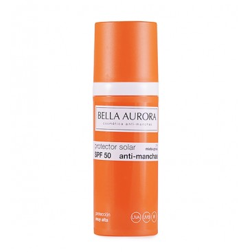 Fotoprotector Facial Antimanchas Piel seca SPF50 Bella Aurora 50 ml